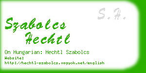 szabolcs hechtl business card